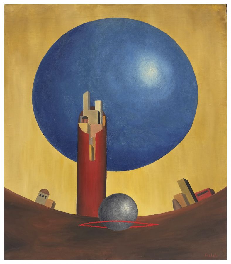paesaggio futurista LUIGI COLOMBO   FILLIA